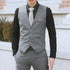 Men's Formal V Neck Tuxedo Vest - Tailored Fit Waistcoat for Business Events and Gatherings