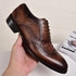 Men Casual Crocodile Leather Oxford Shoes for Office and Career