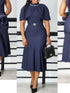 Elegant Church Dresses for Women Mermaid Cap Sleeves Modest Gowns
