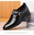 Luxurious Men's Leather Oxfords - Breathable Formal Dress Shoes for Office, Weddings, and Daily Wear, Elegant Slip-On Moccasins with Rubber Outsole
