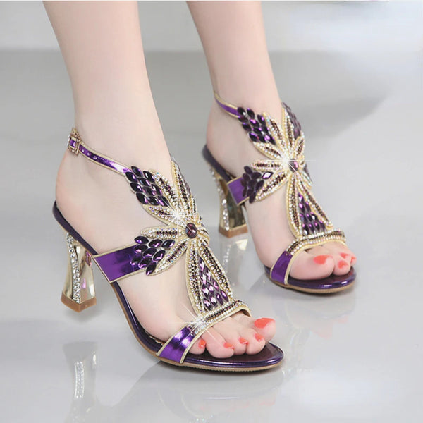 Genuine Leather Fashion Sandals Pumps for Wedding Party