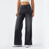 Wide Leg Pants For Women Baggy Silhouette Elastic Waist High Waist Stretch Casual Trousers Soft Fabric