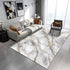Modern Abstract Marble Area Rug for Living Room and Bedroom Decor