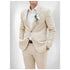 Chic Linen Suits for Men Casual Flat Front Single Breasted Blazer and Pants Outfit