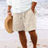 Men's Casual Beach Shorts - Solid Color Loose Fashion Pants