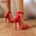 Glamorous Stiletto Heels Ankle Wrap Sandals For Women