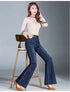 Autumn Winter Women’s Wide Leg Flare Jeans – High Waist Denim Trousers for Casual Fall Outfits and Styling Ideas