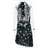 Sexy Deep V Neck Printed Polka Dot Halter Mini Dress for Women Elegant Summer Party Outfits