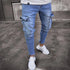 Men's Slim Fit Stretch Jeans Multi Pocket Cargo Trousers
