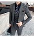 Stylish Business Casual Three-Piece Suit for Men with Vest and Trousers