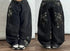Baggy Jeans Streetwear Harajuku High Waist Multi Pocket Washed Denim Jeans For Men And Women