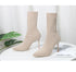 Sexy Sock Boots Knitting Stretch High Heels for Women Fashion Shoes Ankle Boots