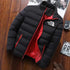 Men's Warm Stand Collar Winter Down Jacket - Casual Street Fashion Parka for Autumn and Winter Adventures