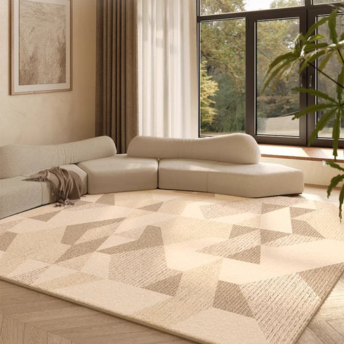 Cream Style Large Area Rug Fluffy Soft Carpet for Bedroom and Living Room Decoration