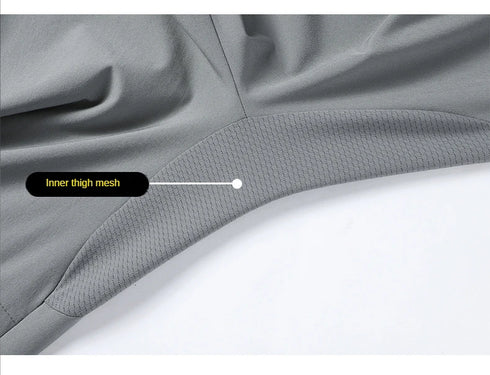 Men's Summer Shorts Breeches Light Long Calf Length Bermuda Quick Dry Elastic Waist Band