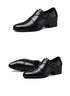 Leather Men Dress Shoes Elevator Business Oxford Footwear for Wedding and Office