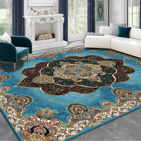 Retro Persian Style Carpet Large Area Rug for Living Room Bedroom Decoration