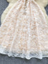 Women Sexy Hollow Out Party Club Embroidery Dress Evening Strap Splicing Vestidos