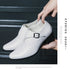 Leather Shoes for Men Cuban Style Heightening Wedding and Business Casual Footwear