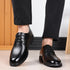 Leather Men Casual Shoes Breathable Formal Dress Shoes Lace-Up Non-Slip Driving Footwear