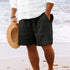 Men's Casual Beach Shorts - Solid Color Loose Fashion Pants