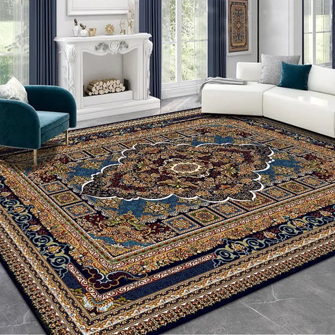 Retro Persian Style Carpet Large Area Rug for Living Room Bedroom Decoration