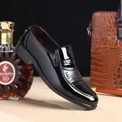 Stylish Men's Oxford Dress Shoes - Formal Round Toe Business and Wedding Loafers for Every Occasion, Comfortable and Breathable Fashion Footwear