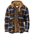 Men's Casual Plaid Hooded Zipper Jacket - Cozy Winter Outerwear for Stylish Adventures