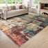 Crystal Pile Carpet Modern Abstract Area Rug Washable Stain Resistant for Living Room Kitchen Bathroom Entryway