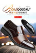 Fashionable PU Leather Slip On Formal Shoes for Men Elegant Business Casual Footwear