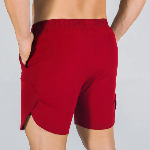 Men's Summer Gym Fitness Double-Decker 2 in 1 Shorts Sports Running Basketball Jogger Bottoms