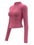Waist Slimming Training Top Women’s Tight Stand Collar Zipper Fitness Yoga Shirt