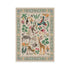 American Pastoral Style Flora Fauna Print Area Rug for Living Room and Bedroom Decor