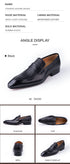 Stylish Handmade Genuine Leather Loafers for Men - Perfect for Business, Parties, and Casual Occasions - Breathable Slip-On Point Toe Design