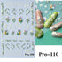3D Nail Art Stickers with Daisy, Cherry Blossom, Petals, Leaves, and Butterflies for Spring and Summer Manicure Decoration Tips - Slider Style Nail Polish Accessories
