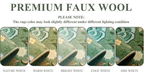 Floral Birds Area Rug for Living Room and Bedroom Decor Soft Non Slip Machine Washable Floor Mat