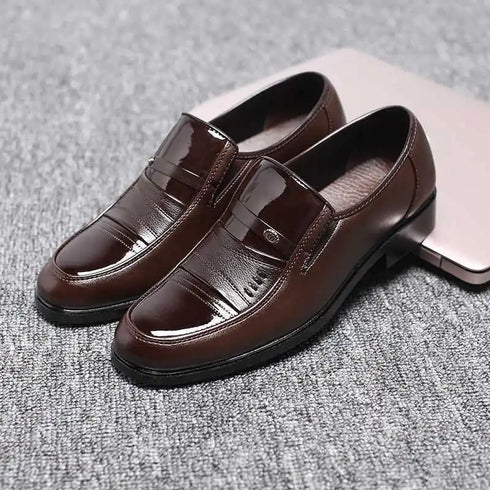 Stylish Men's Oxford Dress Shoes - Formal Round Toe Business and Wedding Loafers for Every Occasion, Comfortable and Breathable Fashion Footwear