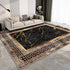 European Style Luxury Gold Area Rug Abstract Texture Washable Living Room Carpet