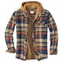 Men's Casual Plaid Hooded Zipper Jacket - Cozy Winter Outerwear for Stylish Adventures