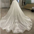 Detachable Lace Overskirt Beaded With Glitter Appliques For Wedding Dress Court Train
