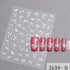 5D Embossed Nail Art Stickers - Semi-Transparent White Bowknots Adhesive Sliders for Creative Manicure Decorations and Nail Art Accessories
