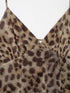 TRAF Women's Vacation Style Printed Silk Mesh V Neck Halter Mini Dress