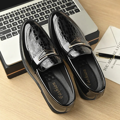 Large Size Men's Dress Shoes Soft Sole Casual Wedding Footwear