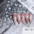 5D Embossed Nail Art Stickers - Semi-Transparent White Bowknots Adhesive Sliders for Creative Manicure Decorations and Nail Art Accessories