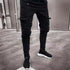 Men's Slim Fit Stretch Jeans Multi Pocket Cargo Trousers