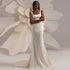 Mermaid Wedding Dress for Bride Tank Square Collar Elegant Gown