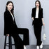 Chic Women's Blazer and Wide Leg Pants 2 Piece Set - Stylish Office Lady Casual Loose Suit Jacket and Trousers Outfit for Spring and Autumn