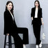 Chic Women's Blazer and Wide Leg Pants 2 Piece Set - Stylish Office Lady Casual Loose Suit Jacket and Trousers Outfit for Spring and Autumn