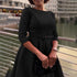 Elegant Women Party Dresses A Line with Waist Belt for Classy Office and Wedding Guests