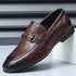 Stylish Men's Genuine Leather Pointed Loafers for Summer - Comfortable, Breathable Casual Shoes Perfect for Spring and Autumn Occasions